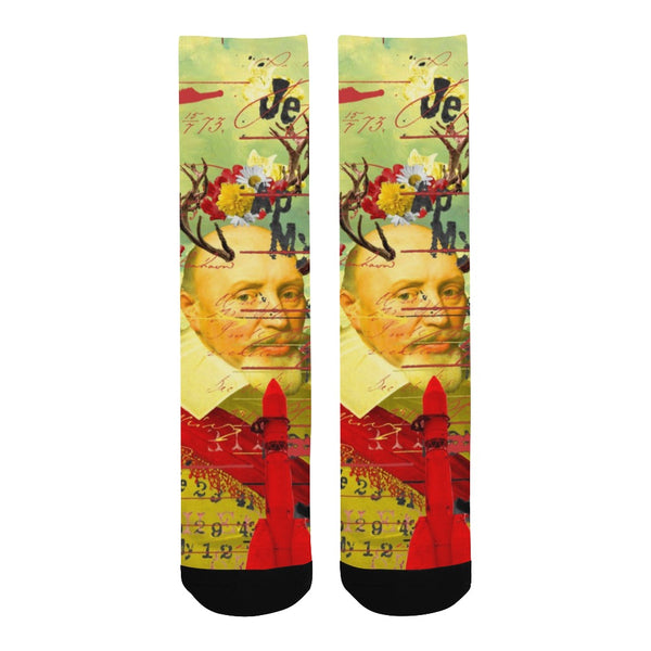 THE CATS' ROCKETS' GUARD Unisex Mixed-Fabric Socks