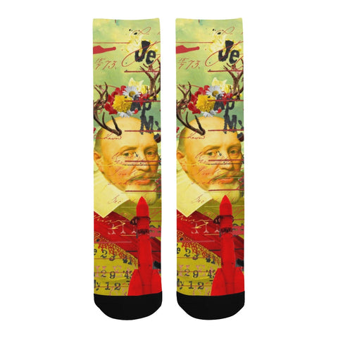 THE CATS' ROCKETS' GUARD Unisex Mixed-Fabric Socks