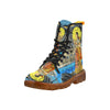 1, 2, 3 V Women's All Over Print Fabric High Boots