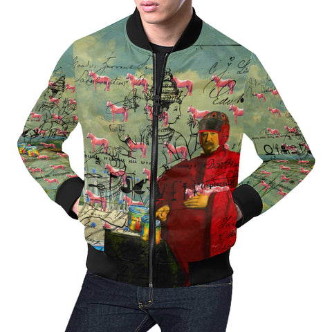 I FOUND THEM IN THERE III All Over Print Bomber Jacket for Men
