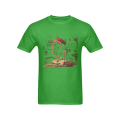 The Flamingo Men's Printed Cotton Tee Shirt