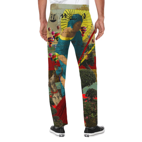 PASSING OUT THE BROOMS II Men's All Over Print Casual Pants