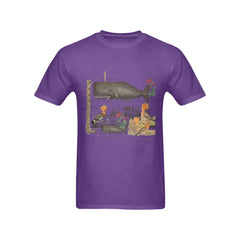 The Whale And The Hoopoe Men's Printed Cotton Tee Shirt