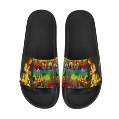 AND THIS, IS THE RAINBOW BRUSH CACTUS. II Men's Printed Slides