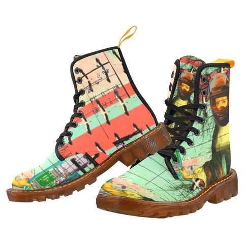 UPGRADING THE TRAILER Women's All Over Print Fabric High Boots
