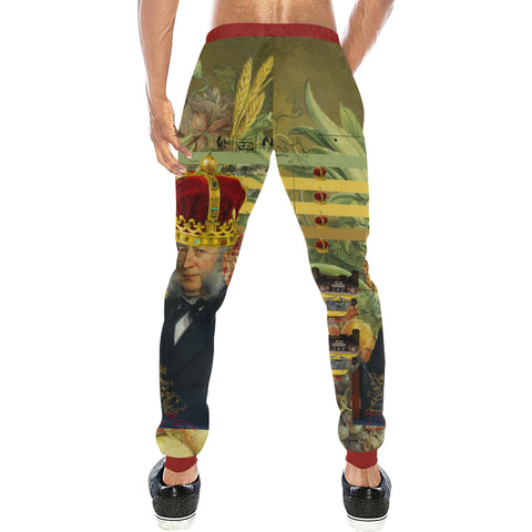 THE FOUR CROWNS Men's All Over Print Sweatpants