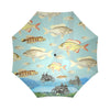 VINTAGE MOTORCYCLES AND COLORFUL FISH... IN THE MOUNTAINS Foldable Umbrella