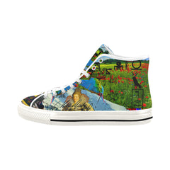 HEY! HERE ARE TWO MORE FOR YOU GUYS. Men's All Over Print Canvas Sneakers