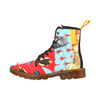 THE SHOWY PLANE HUNTER AND FISH IV Men’s All Over Print Fabric High Boots