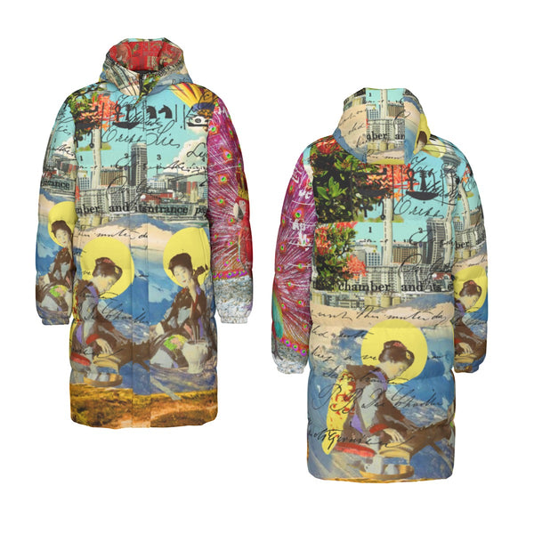 THE CONCERT II X ANIMAL MIX - THE KING II All-Over Print Unisex Long Down Jacket