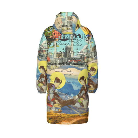 THE CONCERT II All-Over Print Unisex Long Down Jacket