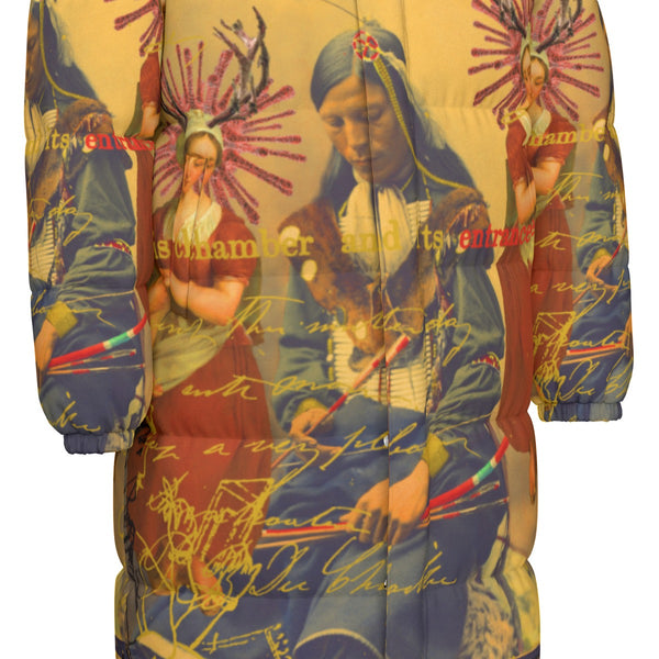 THE OLD PHOTO I All-Over Print Unisex Long Down Jacket