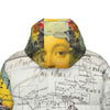 MAP AND SOME ILLUSTRATIONS X THE BORING HEADDRESS II II II ALT. FACE All-Over Print Unisex Long Down Jacket