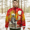 THE SITAR PLAYER II All-Over Print Unisex Stand-up Collar Down Jacket