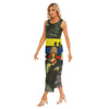THE FLOWERS OF THE QUEEN All-Over Print Women's Sleeveless Long Dress