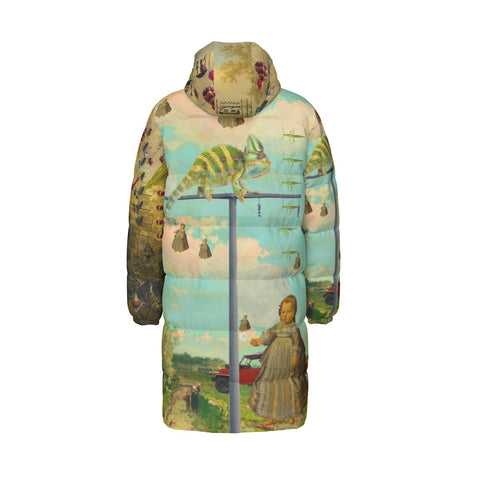 DANDELIONS X PASSING OUT THE BROOMS V All-Over Print Unisex Long Down Jacket