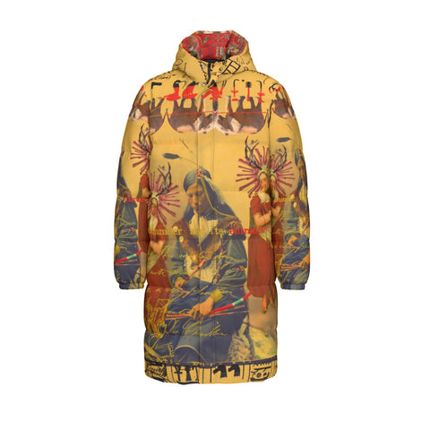THE OLD PHOTO I All-Over Print Unisex Long Down Jacket