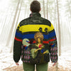 THE FLOWERS OF THE QUEEN All-Over Print Unisex Stand-up Collar Down Jacket