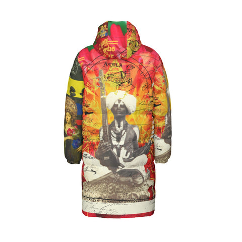 All-Over Print Unisex Long Down Jacket