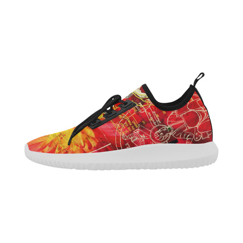 THE SITAR PLAYER Ultra Light All Over Print Running Shoes for Men