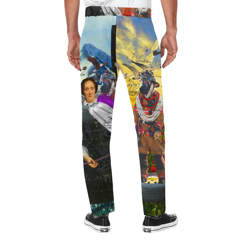 HERE, LET ME HELP YOU OUT WITH THAT II Men's All Over Print Casual Pants