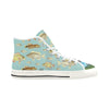 VINTAGE MOTORCYCLES AND COLORFUL FISH... IN THE MOUNTAINS Women's All Over Print Canvas Sneakers