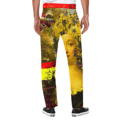 IT'S ALL ABOUT THE YELLOW FLOWER HEADDRESS Unisex All Over Print Casual Pants