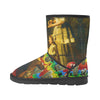 AND THIS, IS THE RAINBOW BRUSH CACTUS. II Unisex All Over Print Snow Boots