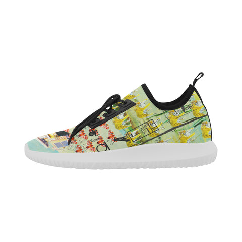 ACCORDING TO PLAN. Ultra Light All Over Print Running Shoes for Men
