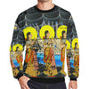 1, 2, 3 V Men's Oversized Fleece Sweatshirt
