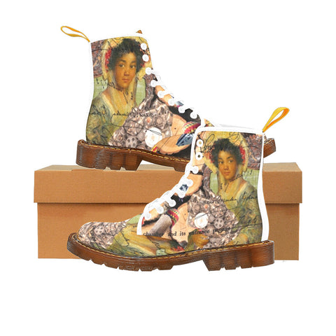 THE KEEPER OF THE ENGINE III Women's All Over Print Fabric High Boots