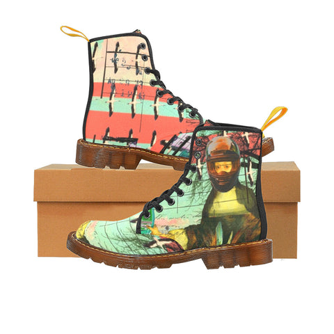 UPGRADING THE TRAILER Women's All Over Print Fabric High Boots