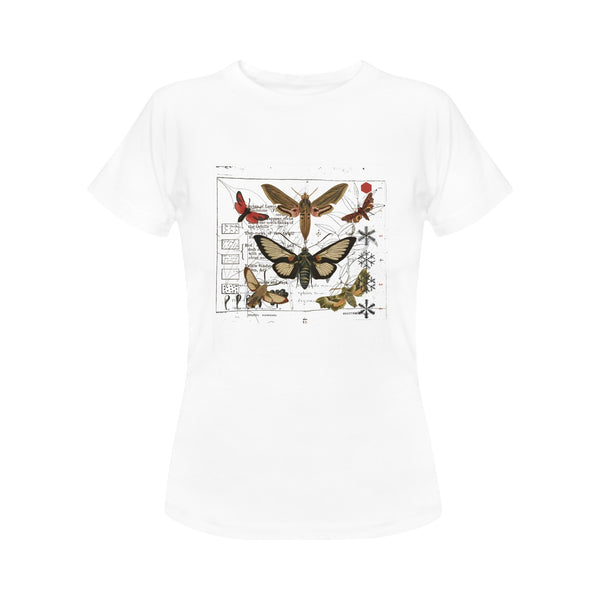 Butterflies 3 Women's Printed Cotton Tee Shirt