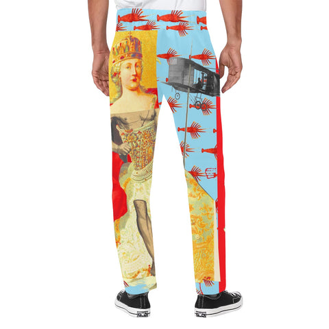 THE SHOWY PLANE HUNTER AND FISH IV Men's All Over Print Casual Pants