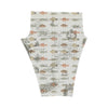 FISH AND A NAUTICAL MAP Men's All Over Print Sweatpants