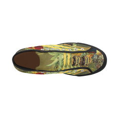 THE FOUR CROWNS Men's All Over Print Canvas Sneakers