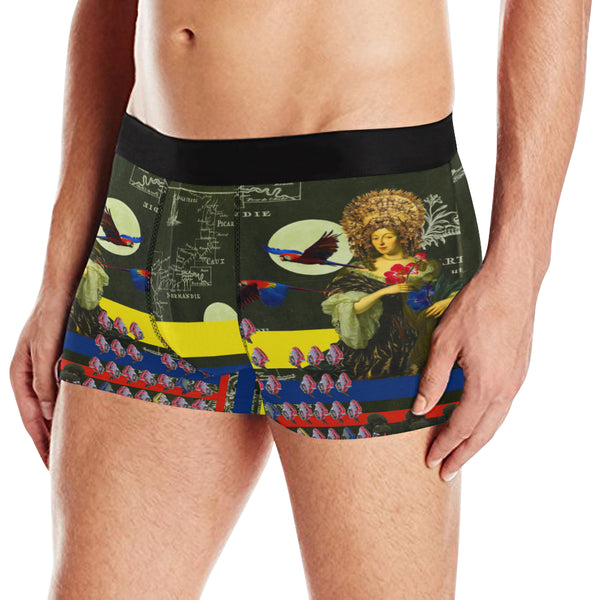 THE FLOWERS OF THE QUEEN Men's All Over Print Boxer Briefs