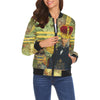 THE FOUR CROWNS All Over Print Bomber Jacket for Women
