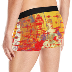THE ONE BIG QUEEN AND THE MANY LITTLE RED LOBSTERS Men's All Over Print Boxer Briefs