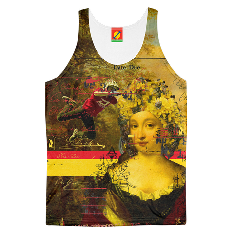 IT'S ALL ABOUT THE YELLOW FLOWER HEADDRES Women's All Over Print Tank Top