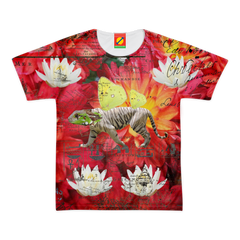 ANIMAL MIX - THE TIGER LIZARD AND THE LOTUS Women's All Over Print Tee
