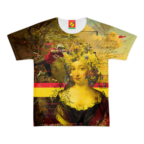 IT'S ALL ABOUT THE YELLOW FLOWER HEADDRESS Women's All Over Print Tee