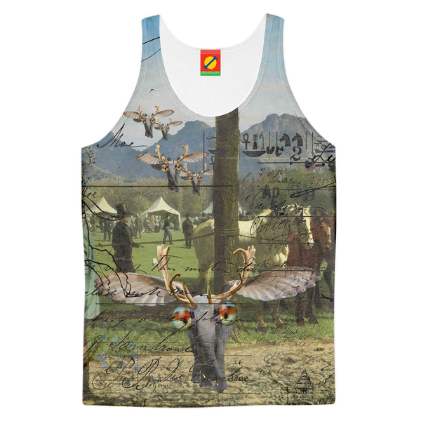ANIMAL MIX - A SURPRISE AT THE RACES II Women's All Over Print Tank Top