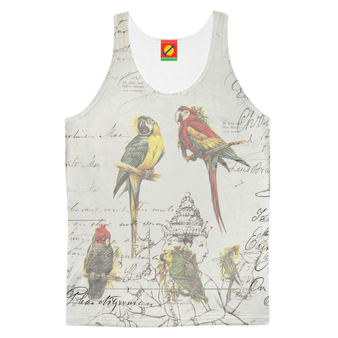 THE PARROT MAP II Women's All Over Print Tank Top