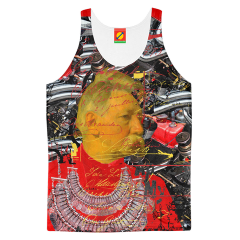 THE INVENTOR  IN RED II Men's All Over Print Tank Top