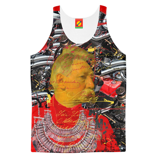THE INVENTOR  IN RED II Women's All Over Print Tank Top