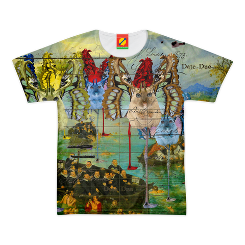 ANIMAL MIX CREATURES AND LOST SOULS AT SEA Women's All Over Print Tee