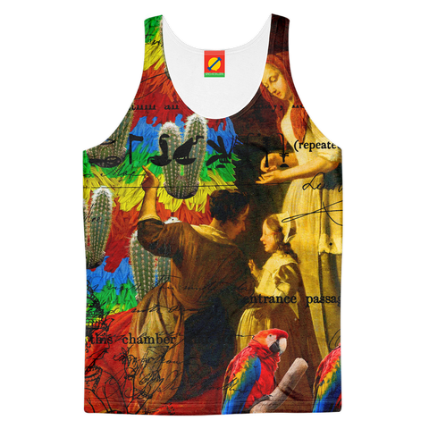 AND THIS, IS THE RAINBOW BRUSH CACTUS. II Men's All Over Print Tank Top