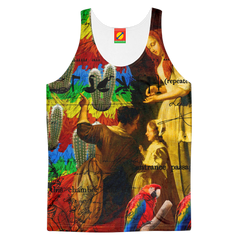 AND THIS, IS THE RAINBOW BRUSH CACTUS. II Men's All Over Print Tank Top