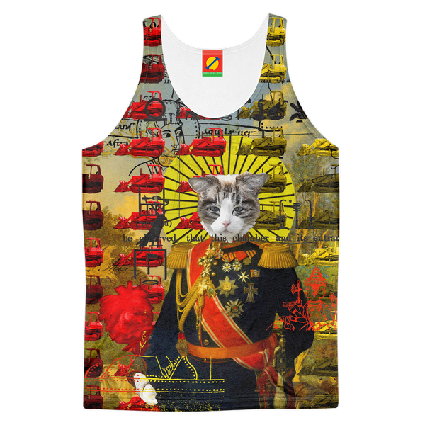 HOLY CATMEN WITH RED AND YELLOW Women's All Over Print Tank Top